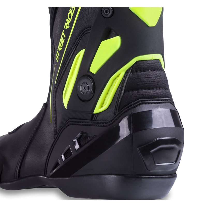 Buty motocyklowe Street Racer GTR czarno-fluo-żółte