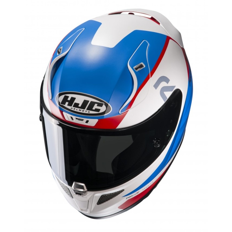 Integralny kask motocyklowy HJC RPHA 11 Texen MC21SF niebiesko-czerwono-biały wyprzedaż