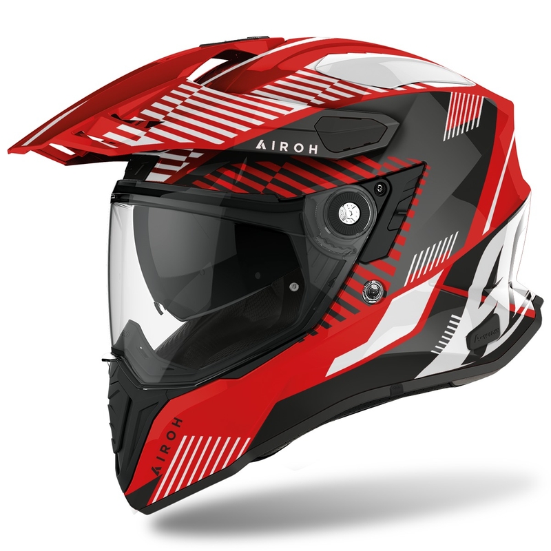 Kask Enduro Airoh Commander Boost 2022 czerwony błyszczący wyprzedaż