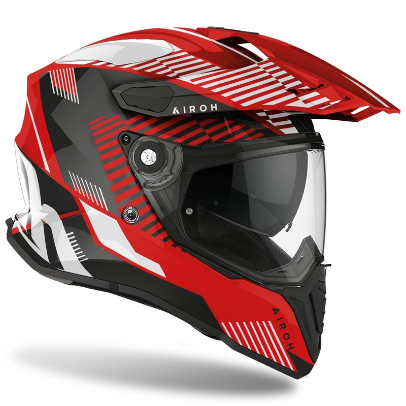 Kask Enduro Airoh Commander Boost 2022 czerwony błyszczący wyprzedaż