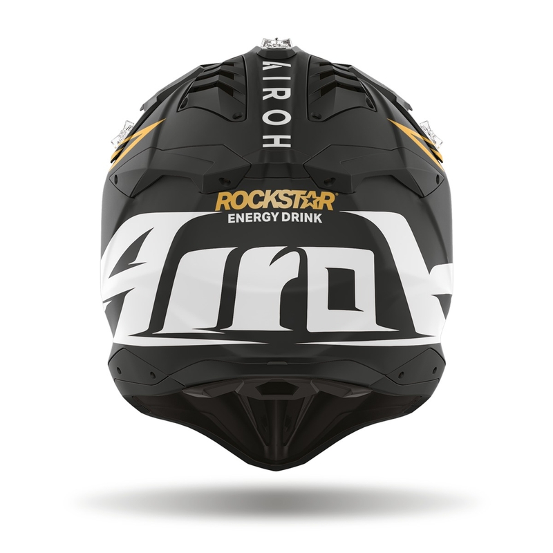 Kask motocrossowy Airoh Aviator 3.0 Rockstar 2022 mat czarny wyprzedaż