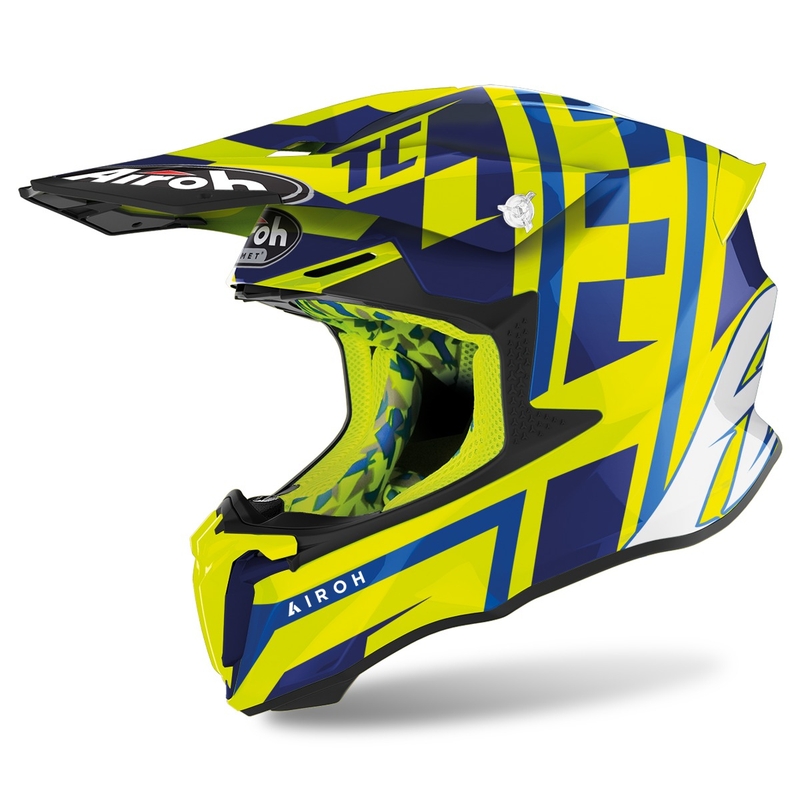 Kask motokrosowy přilba Airoh Twist 2.0 TC21 2022 żółty połysk wyprzedaż