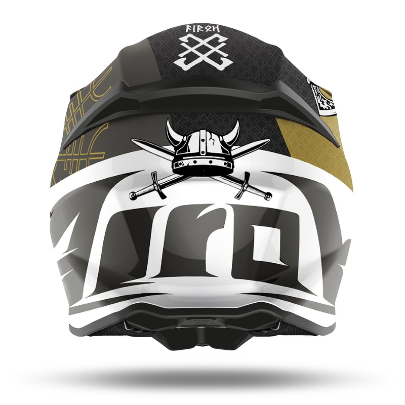 Kask motocrossowy Airoh Twist 2.0 Sword 2021 white-gold-grey wyprzedaż