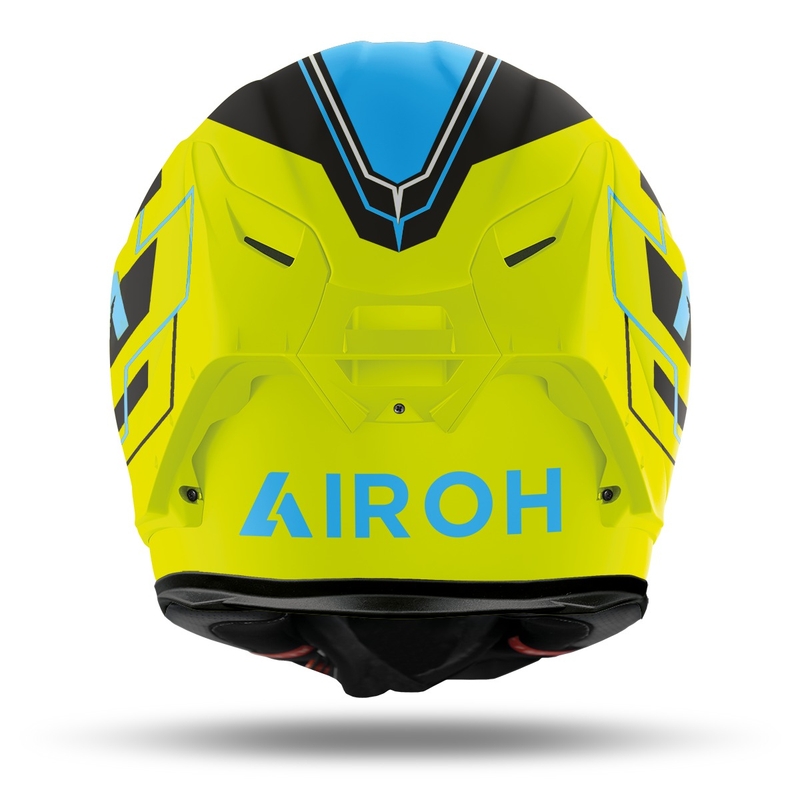 Airoh GP550 S Challenge 2022 integralny kask motocyklowy żółto-niebieski matowy