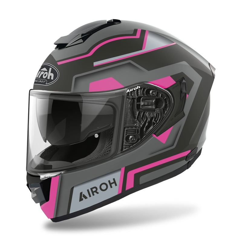 Integralny kask motocyklowy Airoh ST.501 Square 2022 pink matt wyprzedaż