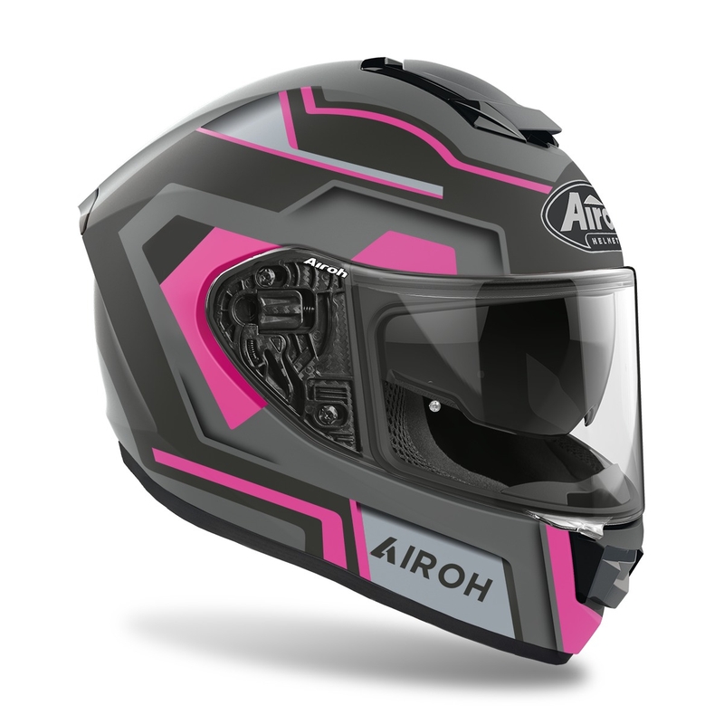 Integralny kask motocyklowy Airoh ST.501 Square 2022 pink matt wyprzedaż