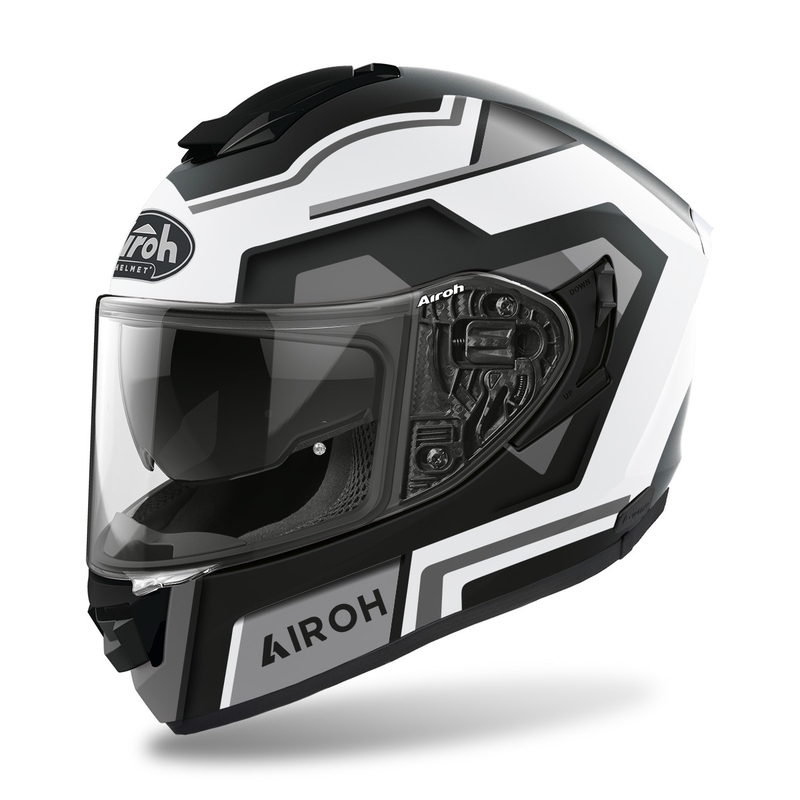 Integralny kask motocyklowy Airoh ST.501 Square 2022 czarny mat wyprzedaż