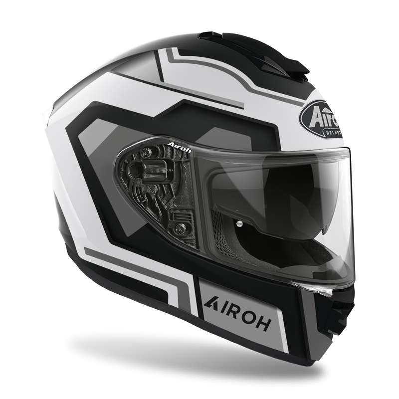 Integralny kask motocyklowy Airoh ST.501 Square 2022 czarny mat wyprzedaż