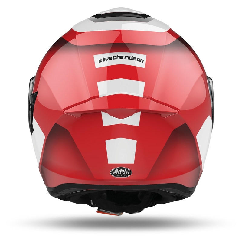 Integralny kask motocyklowy Airoh ST.501 Dock 2022 czerwony błyszczący wyprzedaż