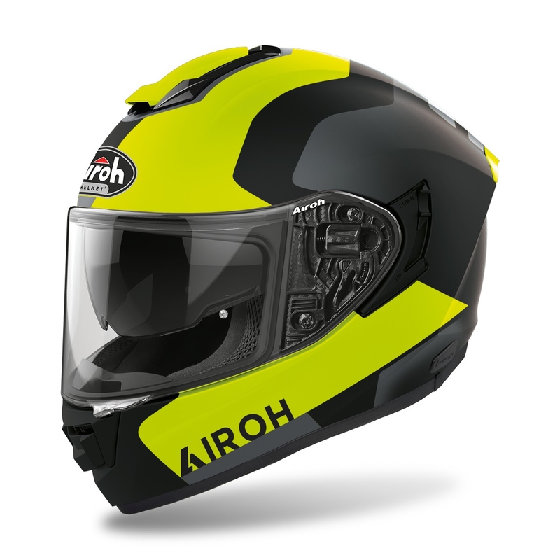 Integralny kask motocyklowy Airoh ST.501 Dock 2022 fluo yellow matt wyprzedaż