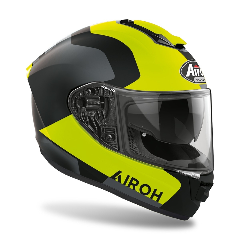 Integralny kask motocyklowy Airoh ST.501 Dock 2022 fluo yellow matt wyprzedaż