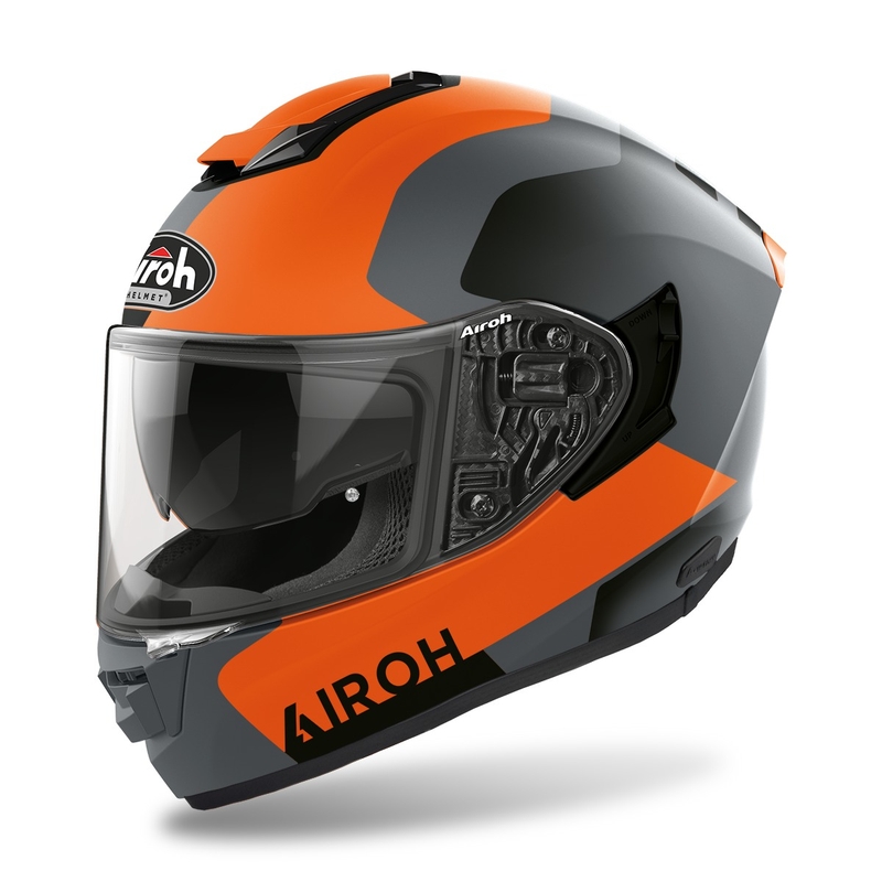 Integralny kask motocyklowy Airoh ST.501 Dock 2022 orange matt wyprzedaż