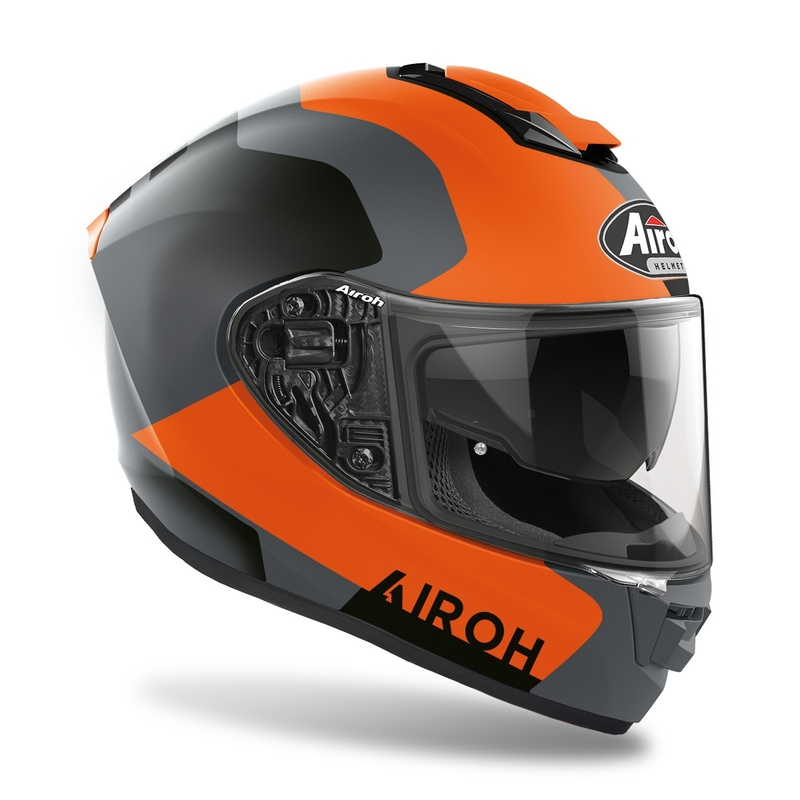 Integralny kask motocyklowy Airoh ST.501 Dock 2022 orange matt wyprzedaż