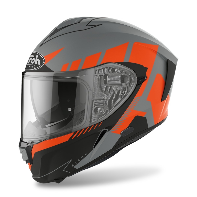 Airoh Spark Rise 2022 integralny kask motocyklowy pomarańczowy matowy wyprzedaż