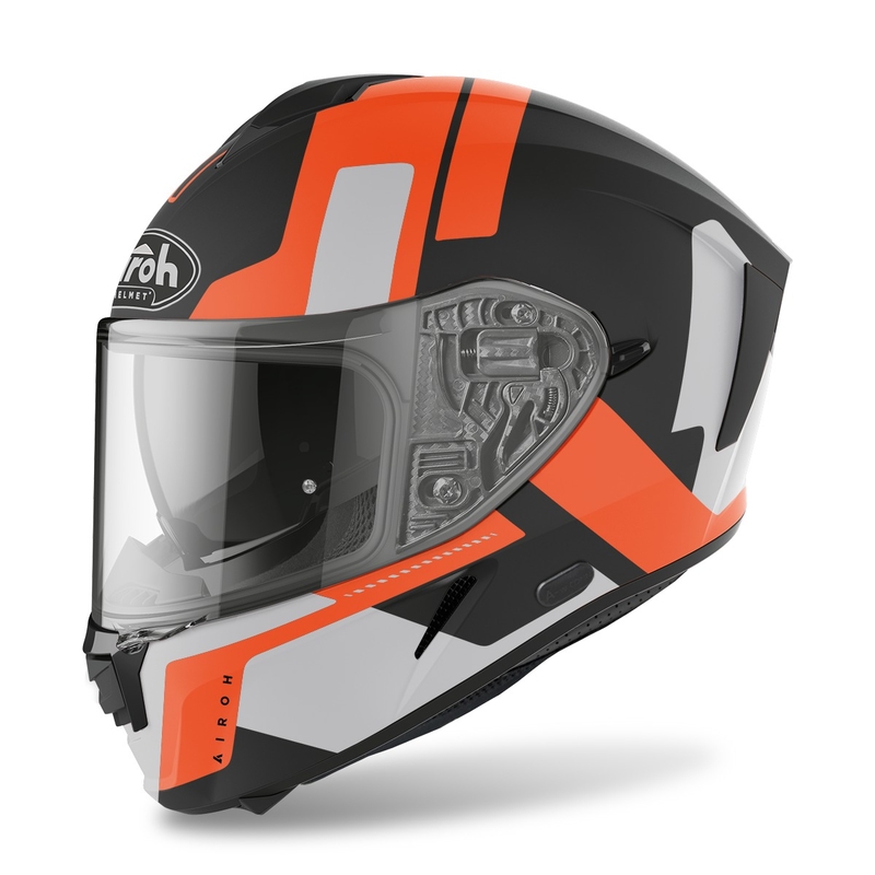 Integralny kask motocyklowy Airoh Spark Shogun 2022 matowy pomarańczowy wyprzedaż
