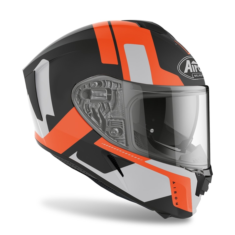 Integralny kask motocyklowy Airoh Spark Shogun 2022 matowy pomarańczowy wyprzedaż