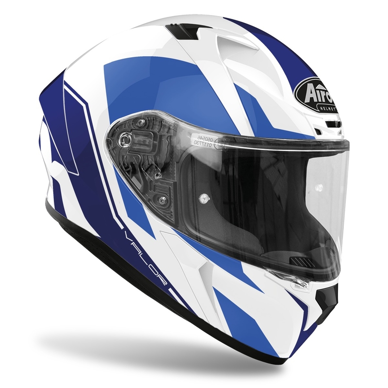 Integralny kask motocyklowy Airoh Valor Wings 2022 niebieski połysk wyprzedaż