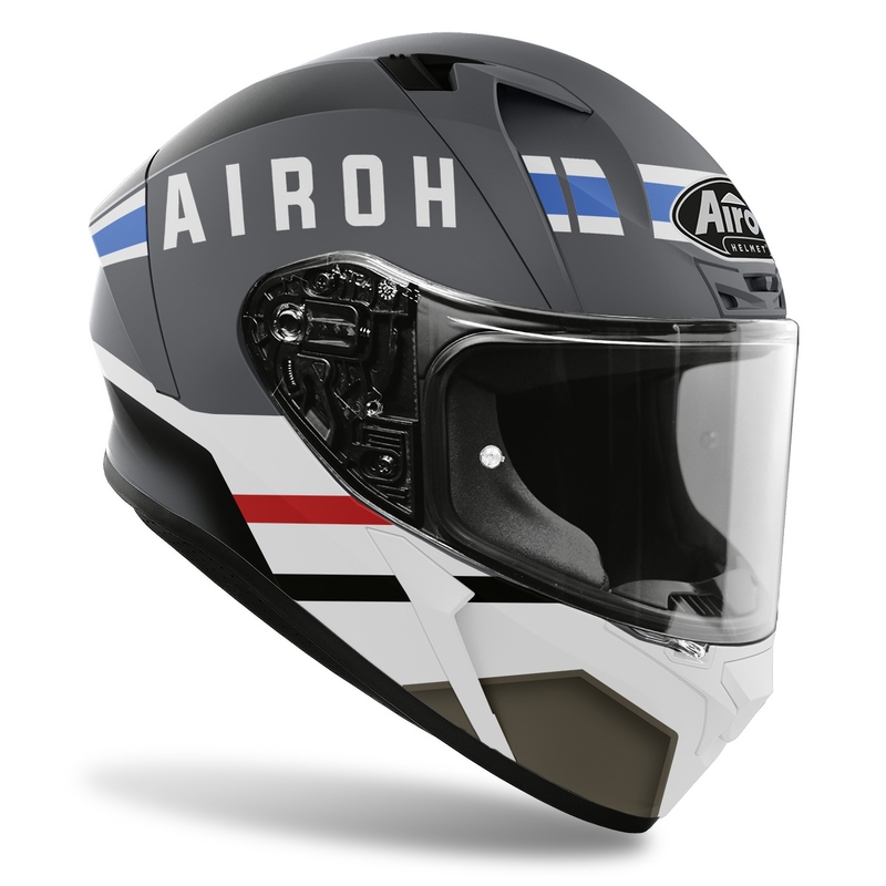 Integralny kask motocyklowy Airoh Valor Craft 2022 matowy biało-szary