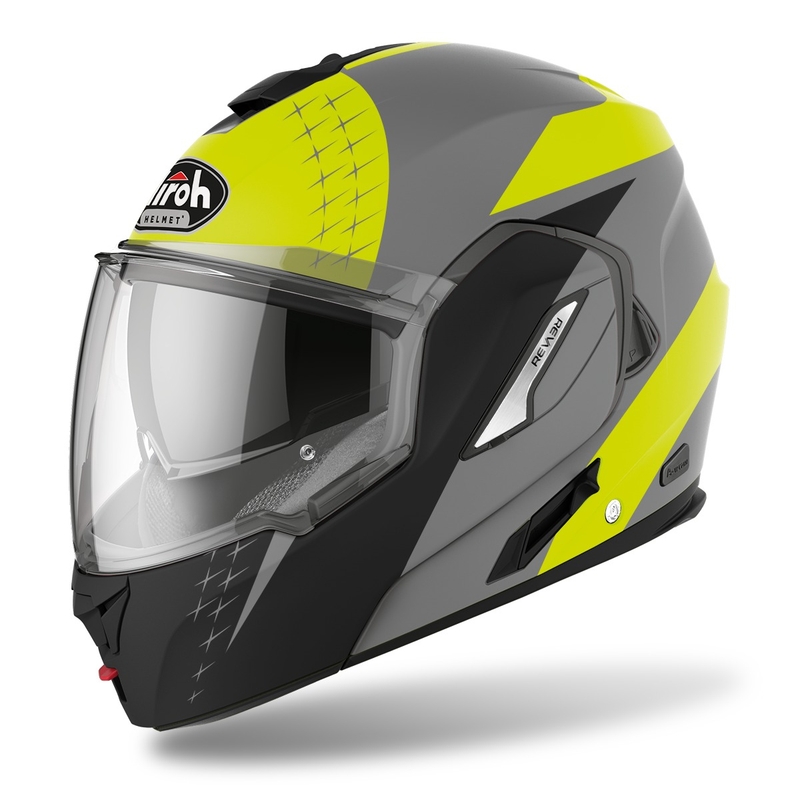 Kask szczękowy Airoh REV19 Leaden 2022 matowy żółty wyprzedaż