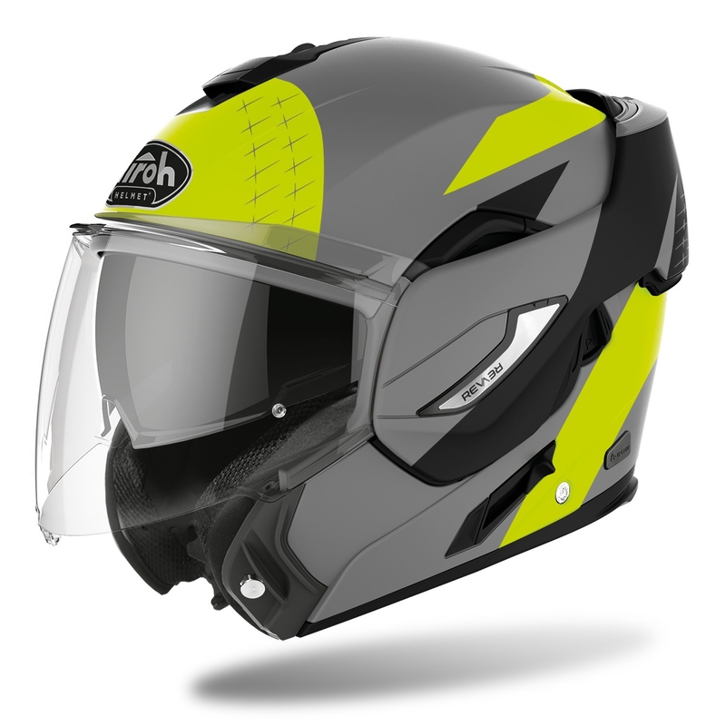 Kask szczękowy Airoh REV19 Leaden 2022 matowy żółty wyprzedaż