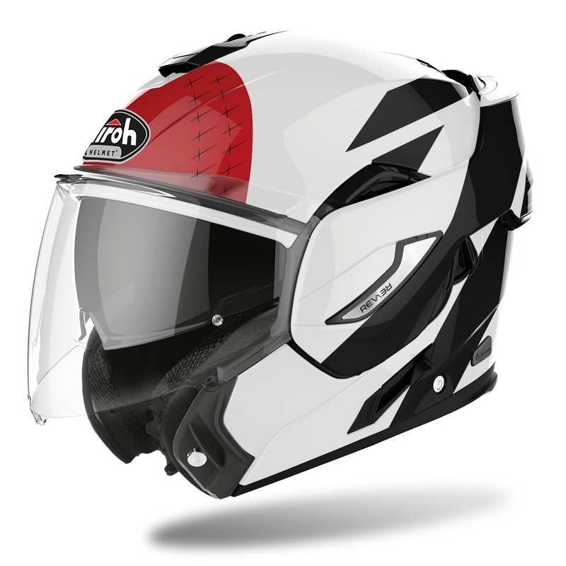 Kask szczękowy Airoh REV19 Leaden 2022 czerwony połysk