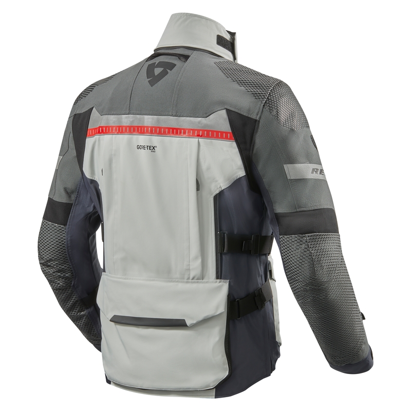 Kurtka motocyklowa Revit Dominator 3 GTX srebrno-niebieska