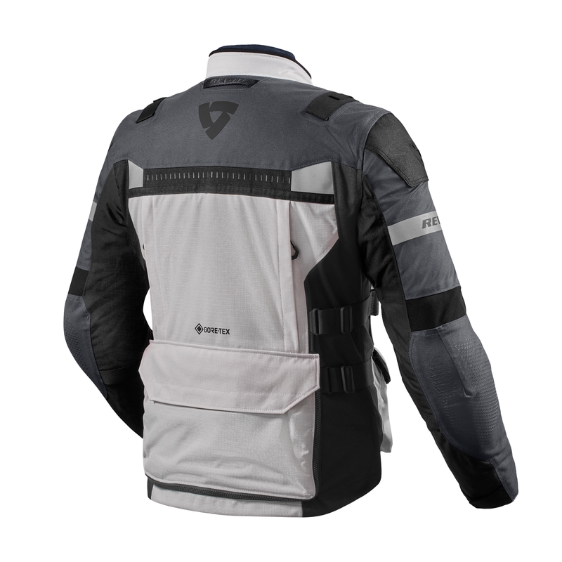 Kurtka motocyklowa Revit Defender 3 GTX srebrno-szara
