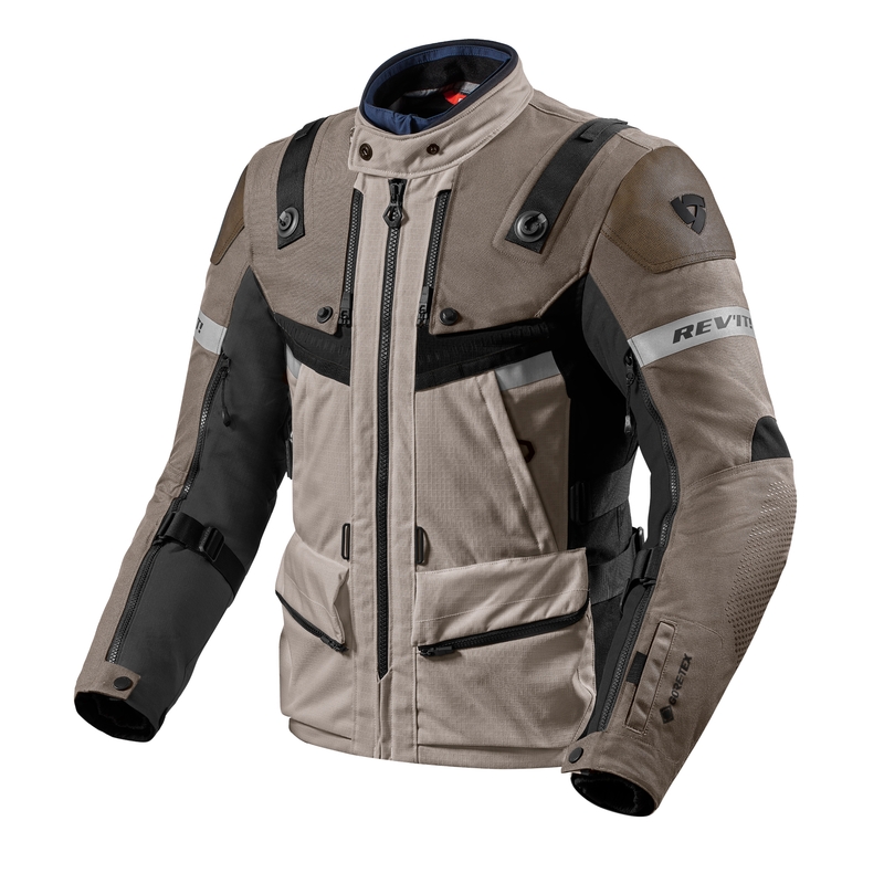 Kurtka motocyklowa Revit Defender 3 GTX brązowo-czarna