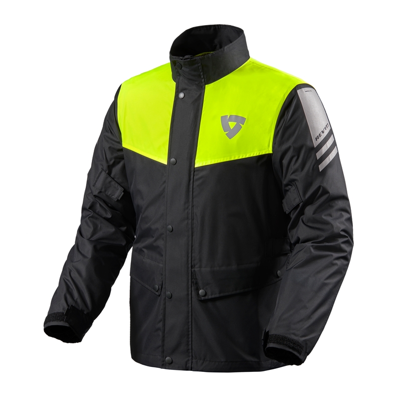 Motocyklowa kurtka przeciwdeszczowa Revit Nitric 3 H2O czarno-fluo żółta wyprzedaż