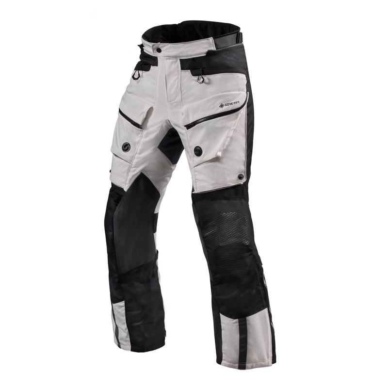 Spodnie motocyklowe Revit Defender 3 GTX srebrno-czarne