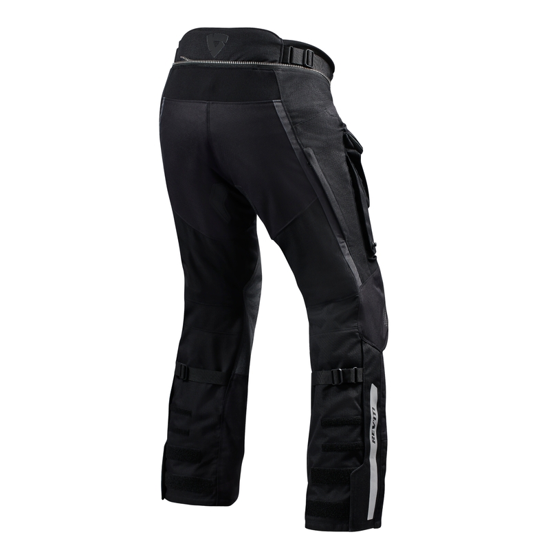 Spodnie motocyklowe Revit Defender 3 GTX czarne, skrócone