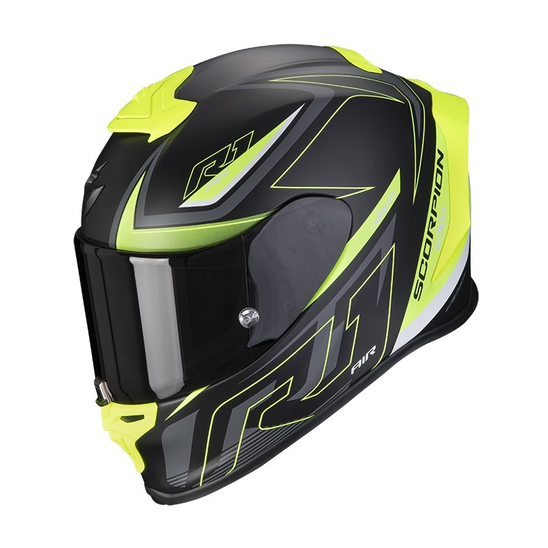 Integralny kask motocyklowy Scorpion EXO-R1 Air Gaz black-fluo yellow