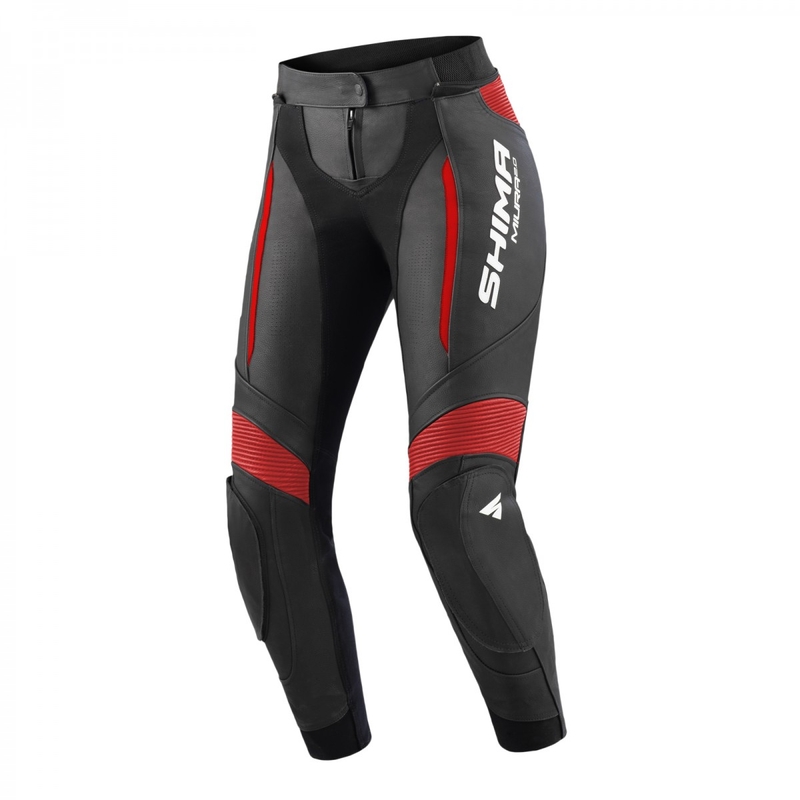 Damskie spodnie motocyklowe Shima Miura 2.0 Black/Red