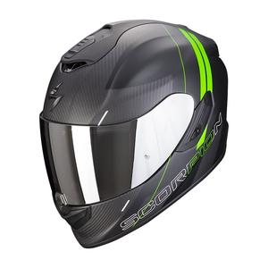 Integralny kask motocyklowy Scorpion EXO-1400 Carbon Air Drik czarno-zielony mat
