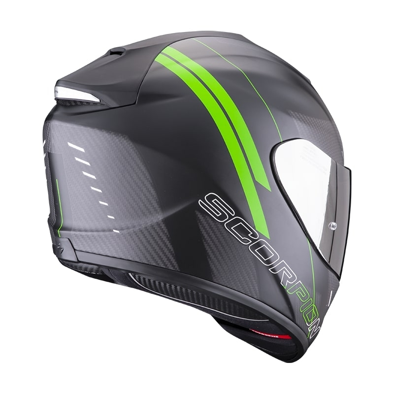 Integralny kask motocyklowy Scorpion EXO-1400 Carbon Air Drik czarno-zielony mat