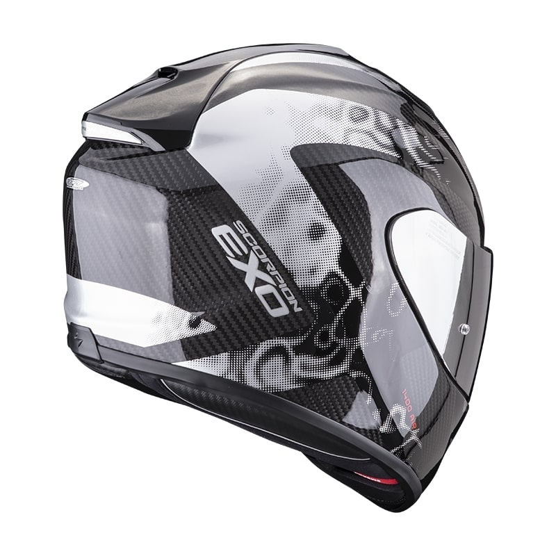 Integralny kask motocyklowy Scorpion EXO-1400 Carbon Air Cloner srebrny