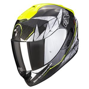 Integralny kask motocyklowy Scorpion EXO-1400 Carbon Air Aranea czarno-fluo żółty