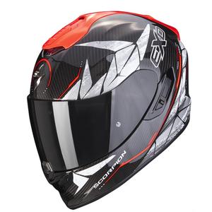 Kask motocyklowy integralny Scorpion EXO-1400 Carbon Air Aranea black-fluo red.