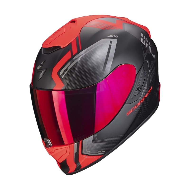 Integralny kask motocyklowy Scorpion EXO-1400 Air Corsa czarno-czerwony matowy