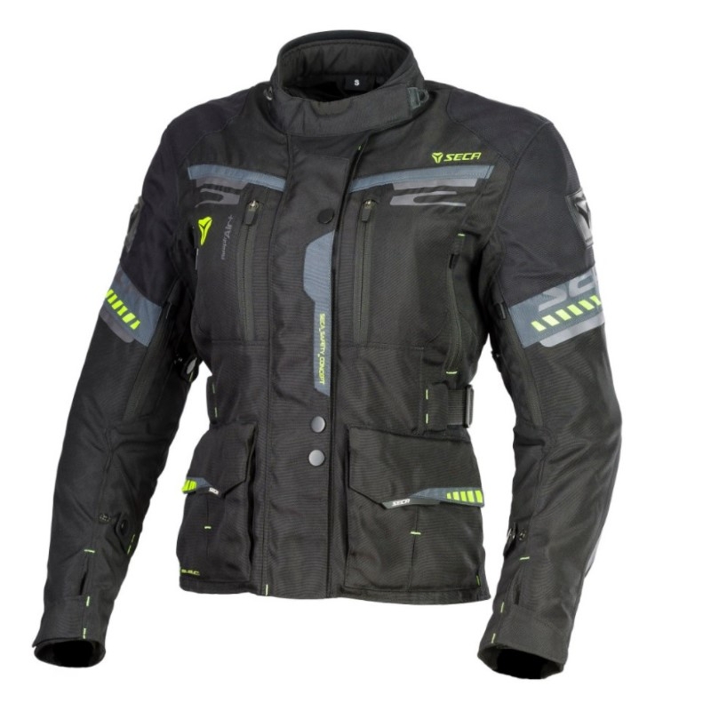 Damska kurtka motocyklowa SECA Arrakis II czarna wyprzedaż
