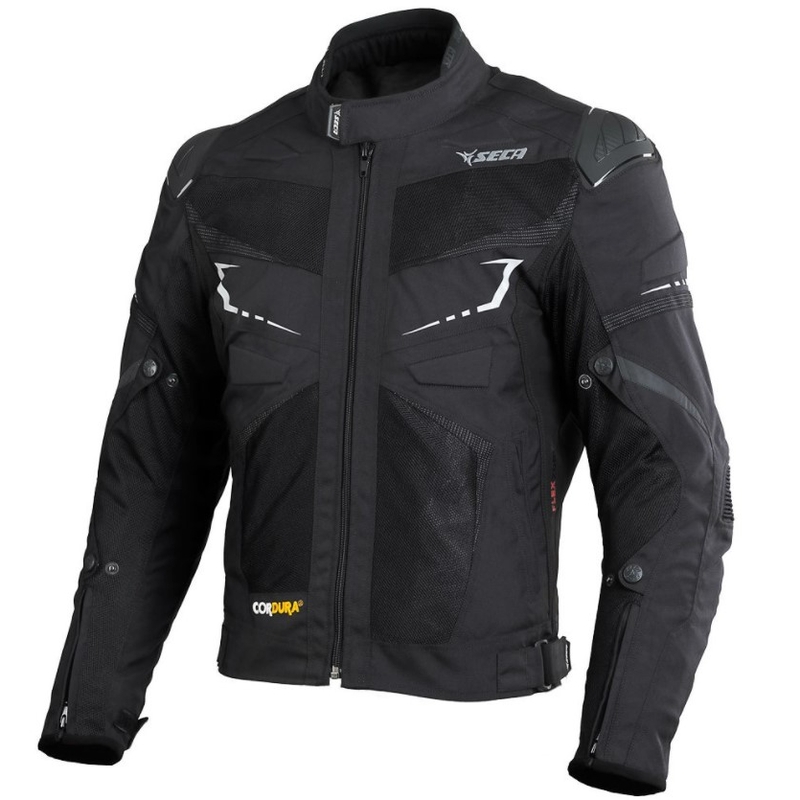 Kurtka motocyklowa SECA Venti Uno czarna wyprzedaż