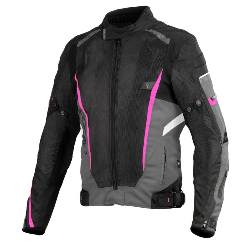 SECA Airflow II Kurtka motocyklowa damska czarno-różowa wyprzedaż