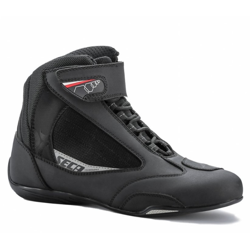 Czarne buty motocyklowe SECA Traffic wyprzedaż
