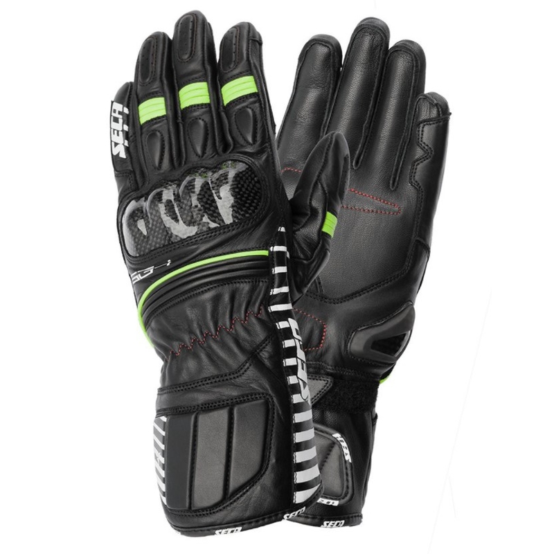 Rękawice motocyklowe SECA Mercury IV czarno-fluo żółte wyprzedaż