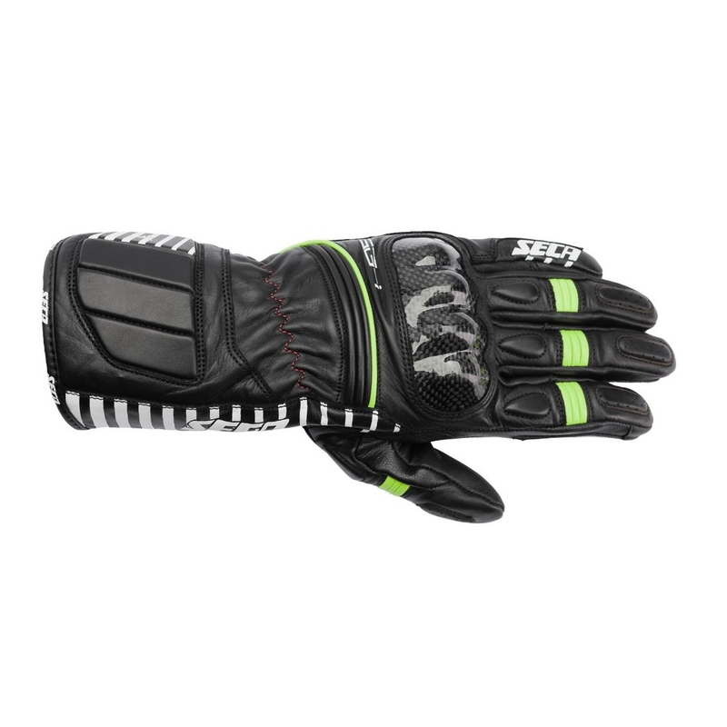 Rękawice motocyklowe SECA Mercury IV czarno-fluo żółte wyprzedaż