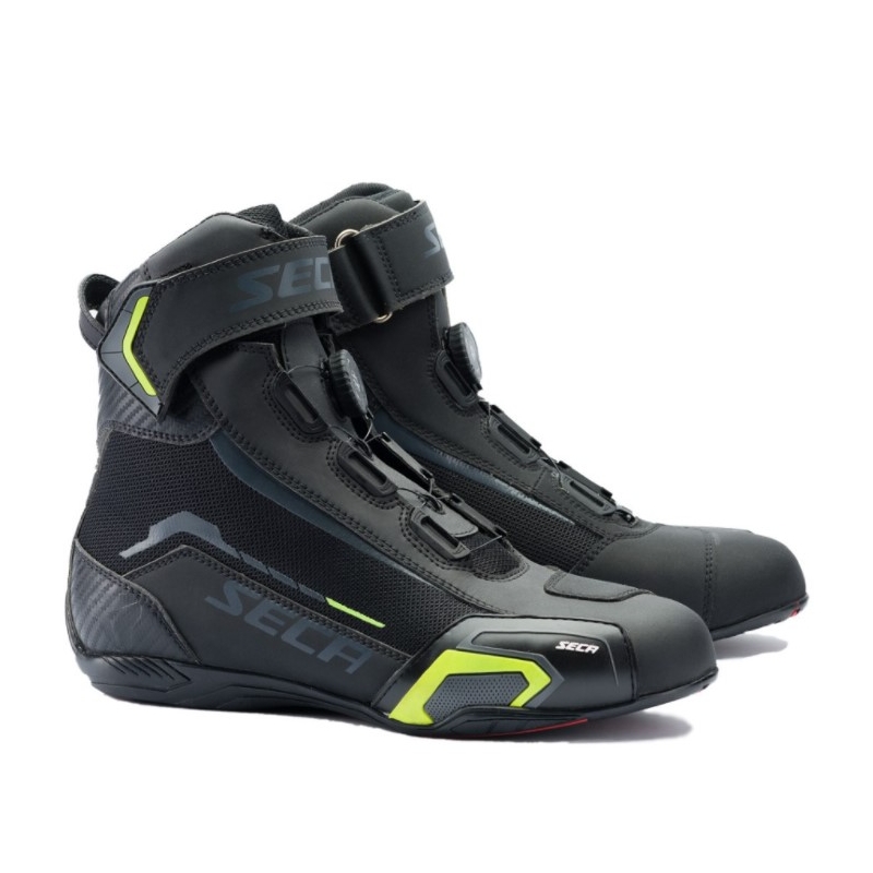 Buty motocyklowe SECA Apex Evo black-fluo yellow wyprzedaż