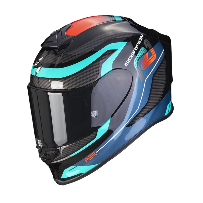 Integralny kask motocyklowy SCORPION EXO-R1 AIR VATIS czarno-niebiesko-czerwony
