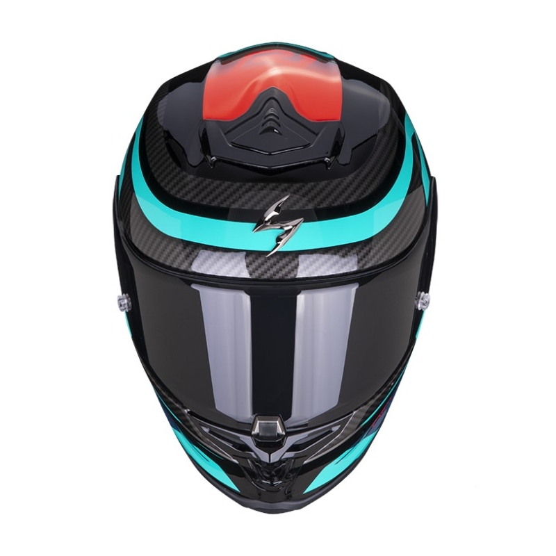 Integralny kask motocyklowy SCORPION EXO-R1 AIR VATIS czarno-niebiesko-czerwony