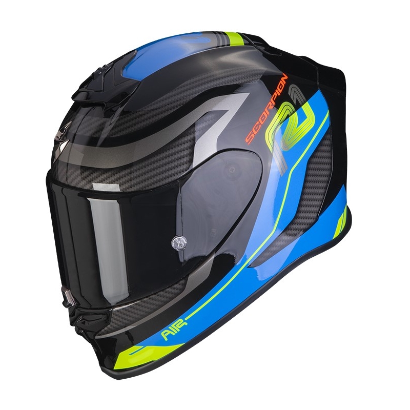 Integralny kask motocyklowy SCORPION EXO-R1 AIR VATIS czarno-niebieski