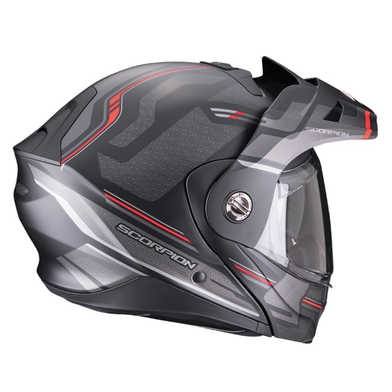 Kask motocyklowy SCORPION ADX-2 CARRERA matowy czarno-czerwony